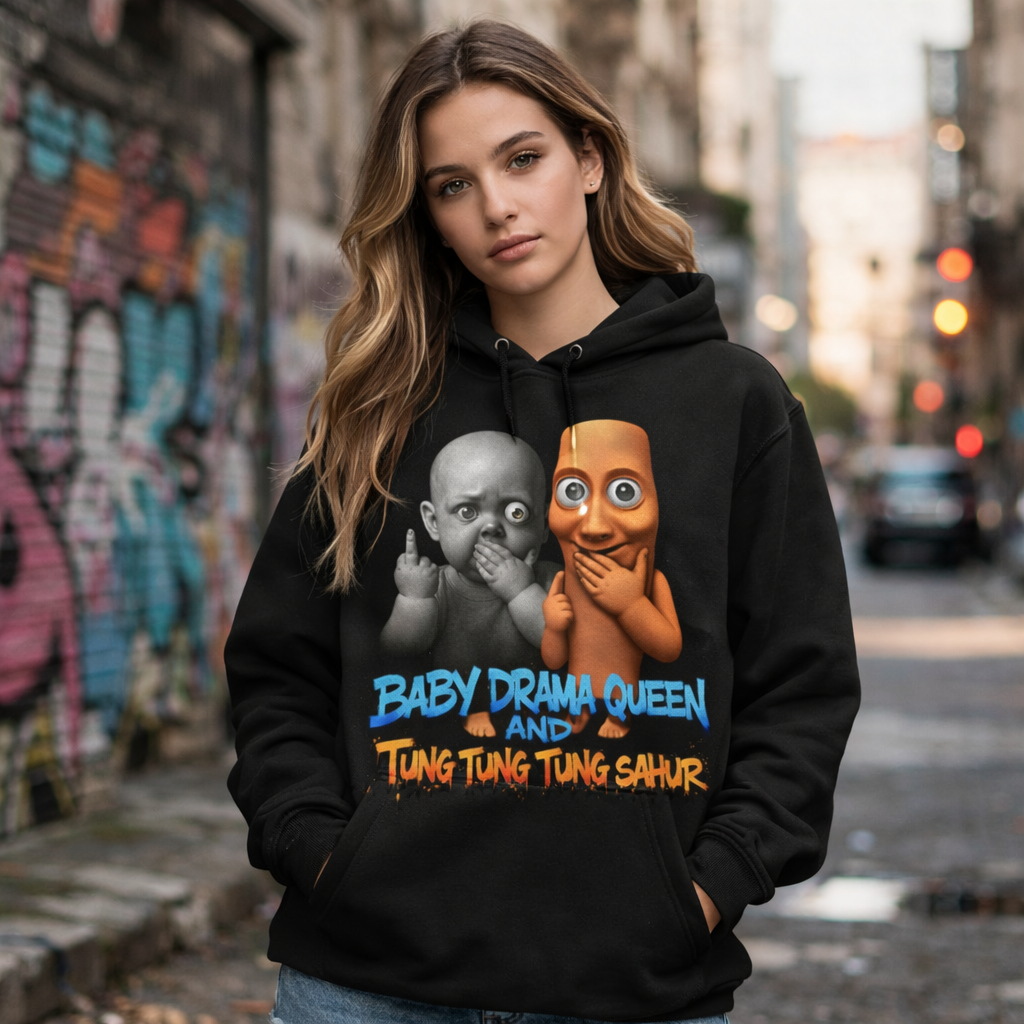 BabyDramaQueen//TungTungSahur Collab Hoodie
